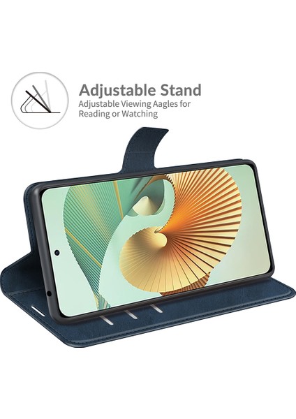 Zte Axon 30 Pro Için Kapaklı Telefon Kılıfı - Mavi (Yurt Dışından) fırsatları