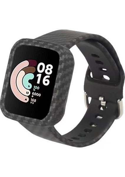 Xiaomi Redmi Için Silikon Izle Band 2/2 Karbon Fiber Siyahı