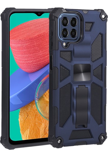 Samsung Galaxy M33 Için Tpu + Pc Telefon Kılıfı - Mavi (Yurt Dışından)