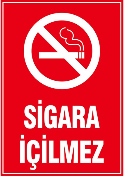 Çağ Sigara Içilmez Kendinden Yapışkanlı Sticker 25X35 cm