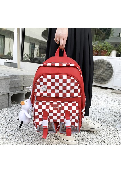 Öğrenci Okul Çantası Seti Kırmızı (Yurt Dışından) fiyatları