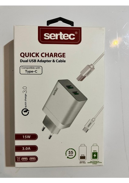 Hızlı Duvar Şarjı Quık Charge 3.0 A