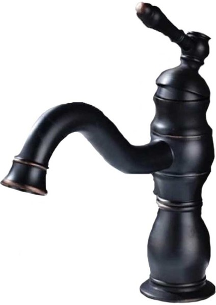 Siyah Kısa Lavabo Bataryası