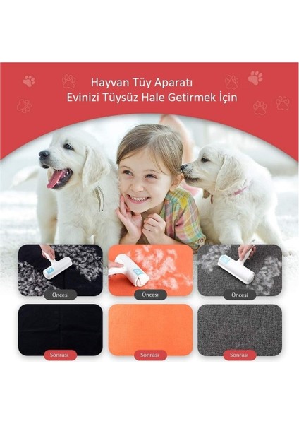 Tiftik Halı Koltuk Kedi Köpek Evcil Hayvan Tüğ Toplama Çift Yönlü