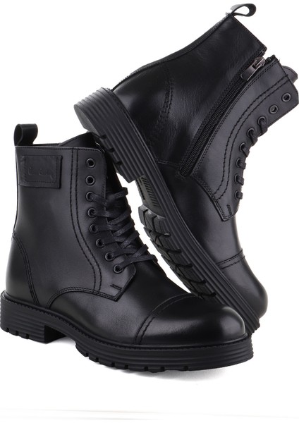 77660 Hakiki Deri Fermuarlı Casual Erkek Bot indirimleri
