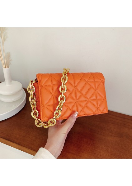 Kadın Gündelik Omuz Çantası - Turuncu (Yurt Dışından)