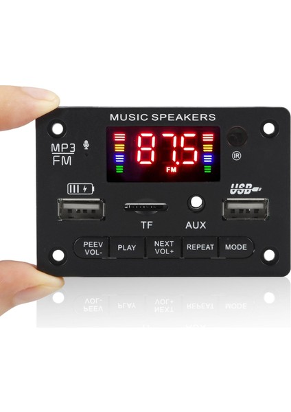 Mp3 Çalar Çizme Kurulu Modülü Otomatik Hands-Bedava Mp3 Çalar Aksesuarlar Siyah (Yurt Dışından)