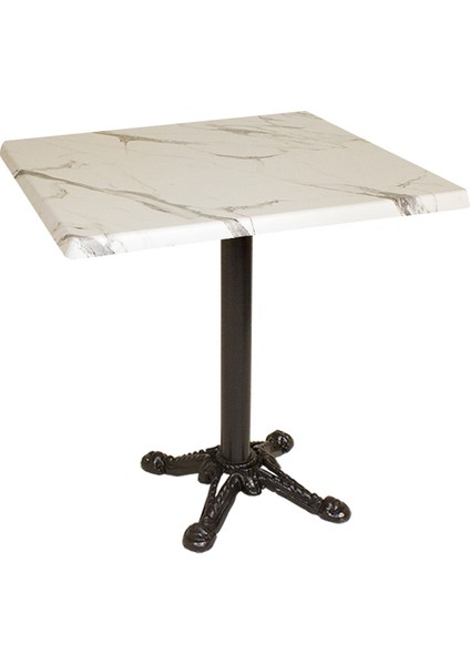 Çipa Werzalit Kare Masa Esb 80X80 - Bianco Carrara Beyaz