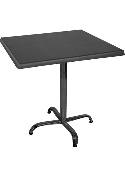 Indigo Werzalit Kare Mutfak Masası 60X60 (Esb-Siyah) - Siyah
