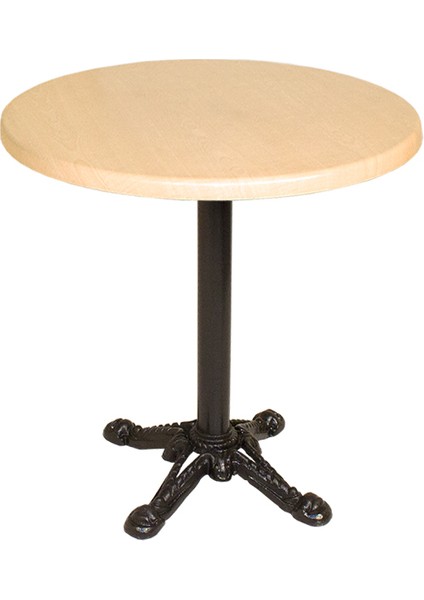 Çipa Werzalit Yuvarlak Masa Q60 Esb - Akçaağaç