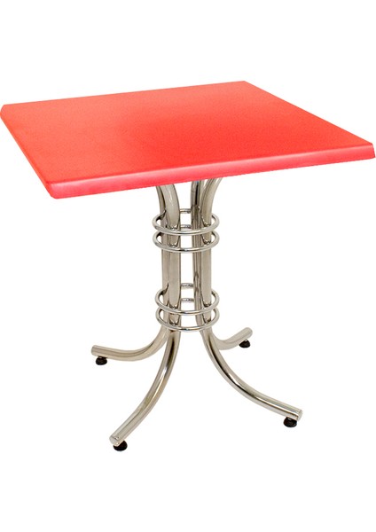 Buket Werzalit Kare Mutfak Masası 80X80 - Kırmızı