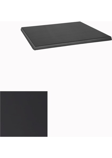 Werzalit Masa Tablası 70X70 - Siyah