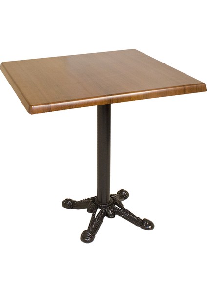 Çipa Werzalit Kare Masa Esb 80X80 - Koyu Ahşap