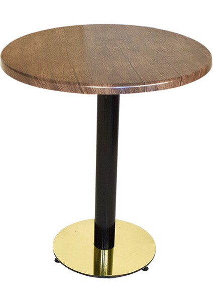 Karanfil Werzalit Yuvarlak Gold Masa Q70 - Antik Dark