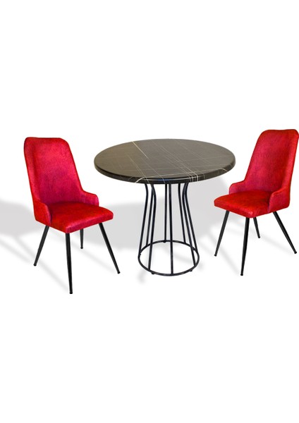 Palermo Werzalit - Çırağan Fiskos Takımı Q80 - Royal Mermer Bordo