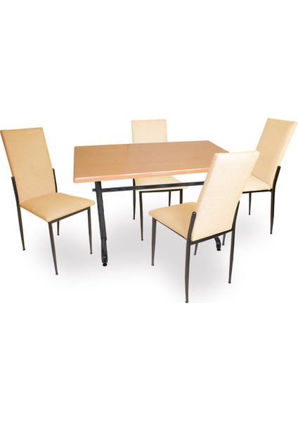 Valerya Werzalit - Gözde Mutfak Masa Takımı (70X120) - Kapiçino