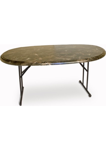 Banket Werzalit Oval Masa 94 x 146 Karacabey Marble
