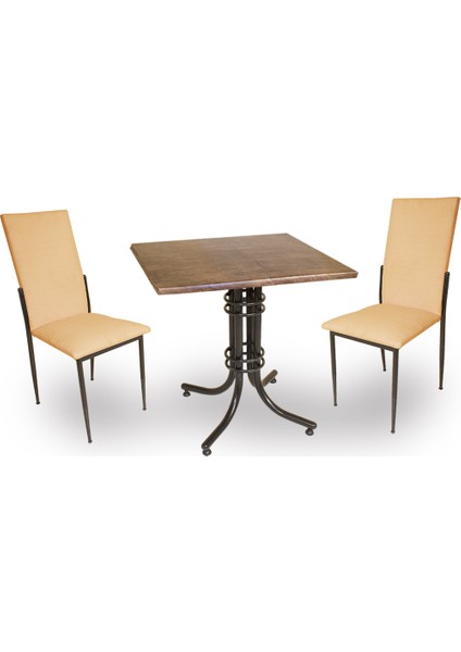 Buket Werzalit Kare Esb -Gözde Fiskos Seti - Antik Dark Kapiçino