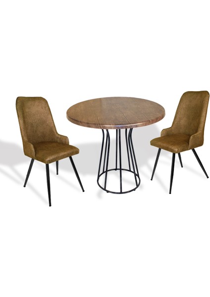 Palermo Werzalit - Çırağan Fiskos Takımı Q80 - Antik Dark Kahve