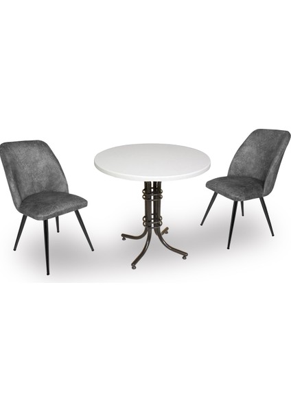 Buket Werzalit Yuvarlak Esb - Nilüfer Fiskos Seti - Füme