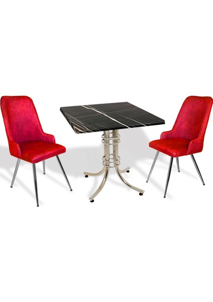 Buket Werzalit Kare - Çırağan Fiskos Seti - Royal Mermer Bordo