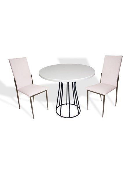 Palermo Werzalit - Gözde 2 Li Masa Takımı Q80 - Beyaz