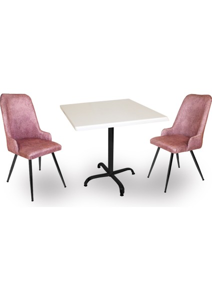 Indigo Werzalit Kare - Çırağan Fiskos Seti (80X80) - Pembe