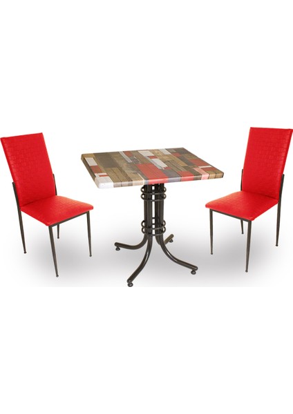 Buket Werzalit Kare Esb -Gözde Fiskos Seti - Red Wood Kırmızı