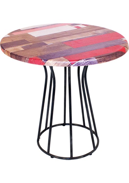 Palermo Werzalit Yuvarlak Esb Mutfak Masası Q80 - Red Wood