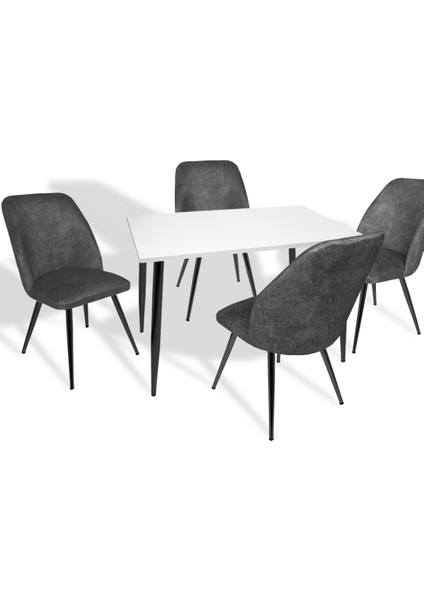 Manolya - Nilüfer Esb Mutfak Masa Takımı - Füme