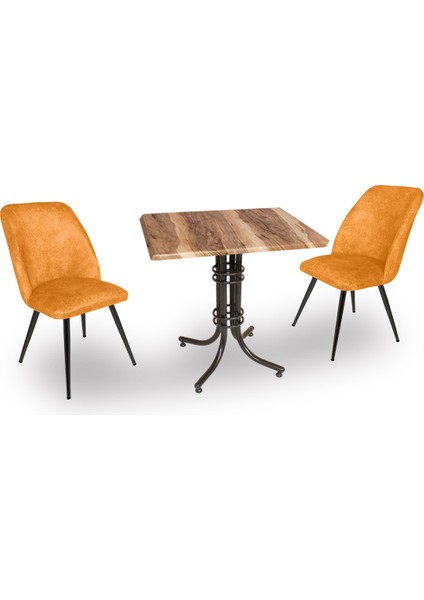 Buket Werzalit Kare Esb-Nilüfer 2li Mutfak Masa Takımı - Indiana Wood Sarı