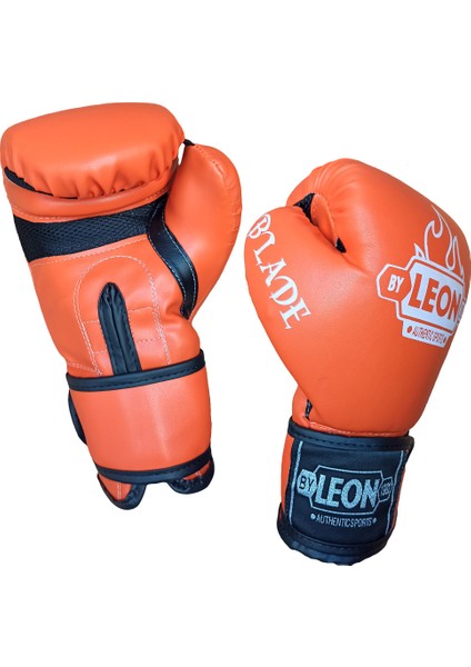 Leon Blade Training Boks, Kick Boks ve Muay Thai Eldiveni Turuncu 8 Oz