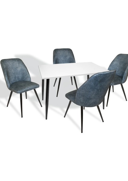 Manolya - Nilüfer Esb Mutfak Masa Takımı - Mavi