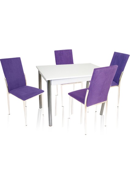 Akasya Gözde Mutfak Masa Takımı (Kumaş) - Lacivert