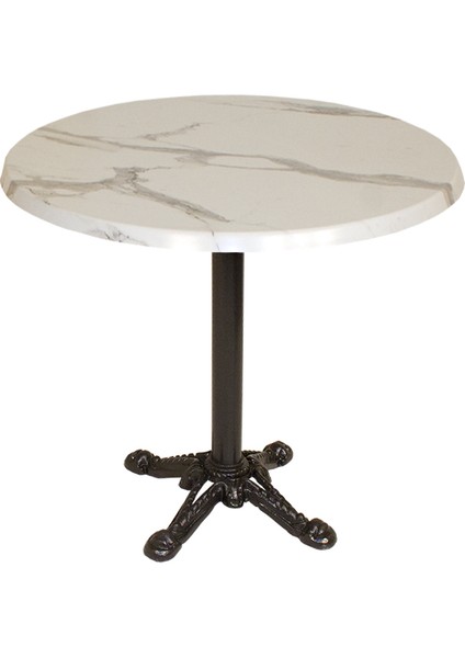 Çipa Werzalit Yuvarlak Masa Q90 Esb - Bianco Carrara Beyaz
