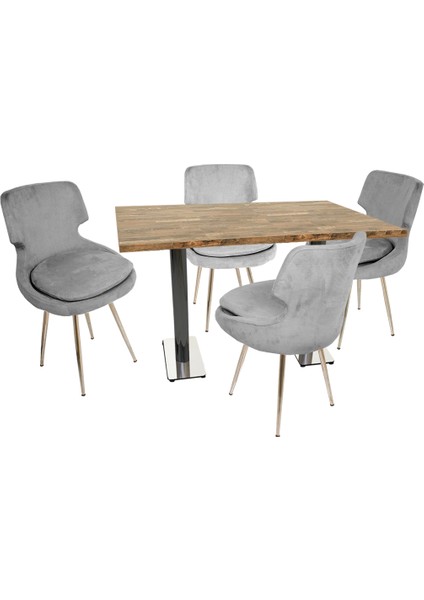 Karanfil Laminat Selakulak Masa Takımı - Füme