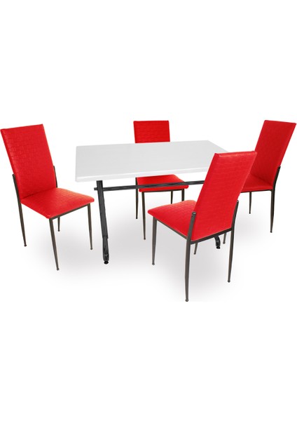 Valerya Werzalit - Gözde Masa Takımı (80X120) - Kırmızı