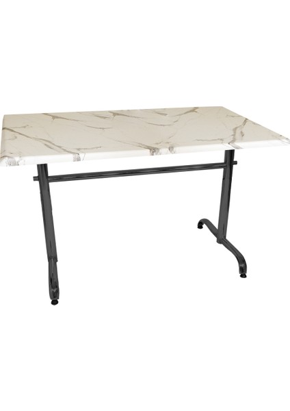 Valerya Werzalit Mutfak Masası 70 x 120 cm Bıanco Cararra Beyaz