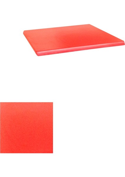 Werzalit Masa Tablası 80X80 - Kırmızı