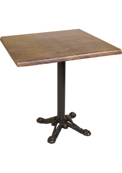 Çipa Werzalit Kare Masa Esb 80X80 - Antik Dark