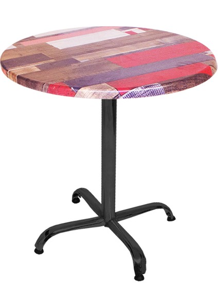 Indigo Werzalit Yuvarlak Mutfak Masası 70CM Çap (Esb Siyah) - Red Wood