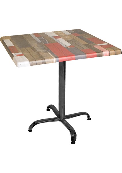 Indigo Werzalit Kare Mutfak Masası 80X80 (Esb-Siyah) - Red Wood