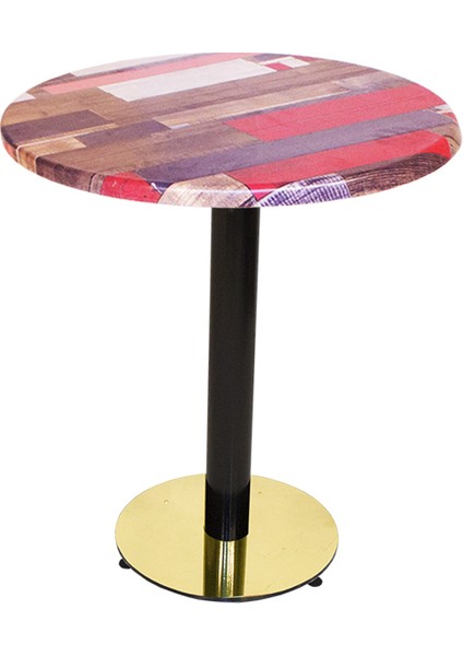 Karanfil Werzalit Yuvarlak Gold Masa Q60 - Red Wood