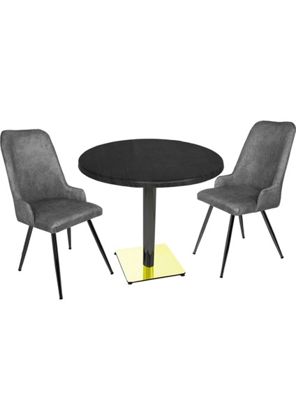 Karanfil Gold Werzalit Yuvarlak - Çırağan Gold Fiskos Seti (Q90) - Füme