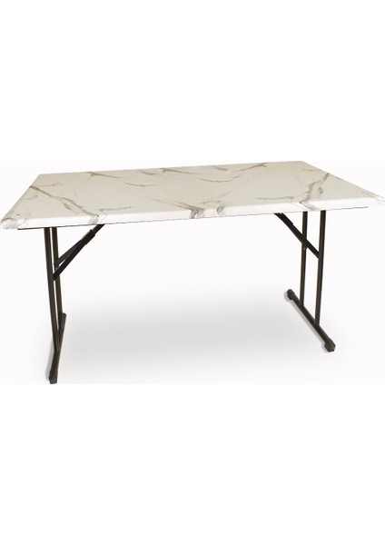 Banket Werzalit Masa 80 x 140 cm Bianco Carrara Beyaz