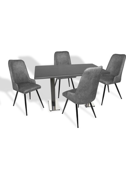 Karanfil Werzalit - Çırağan Masa Takımı (70X120) - Füme