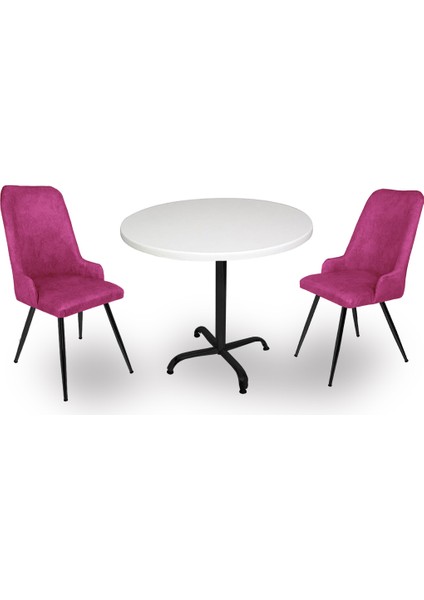 Indigo Werzalit Yuvarlak - Çırağan Fiskos Seti (90 cm Çap) - Mor