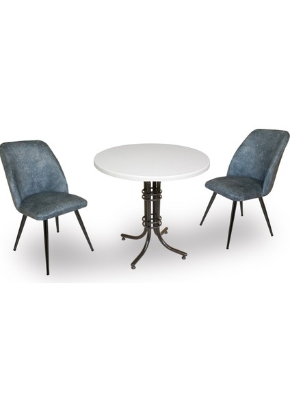 Buket Werzalit Yuvarlak Esb - Nilüfer Fiskos Seti - Mavi