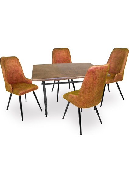 Valerya Werzalit - Çırağan Masa Takımı - Antik Dark Kiremit