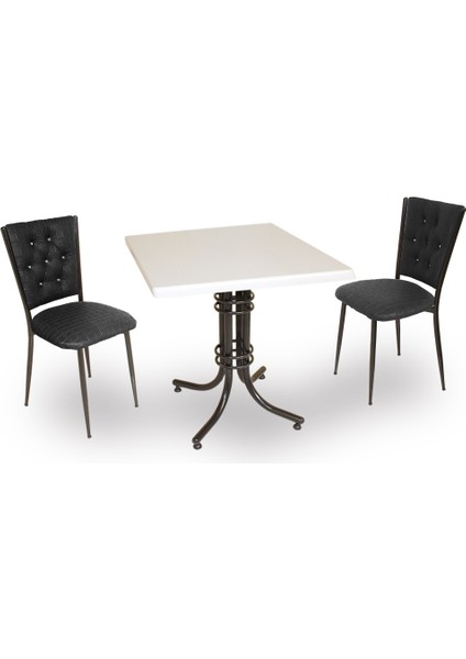 Buket Werzalit Kare Esb-Kapitoneli Fiskos Seti - Siyah